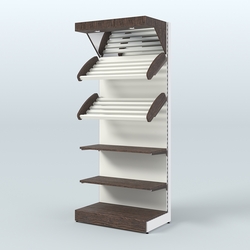 Стеллаж для хлеба и выпечки с полками - корзинами и фризом Феникс №12Ф, Дуб Венге + Белый