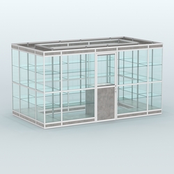 Павильон из профиля островной №2в, Бетон Чикаго светло-серый F186 ST9