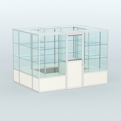 Павильон из профиля островной №1б, Белый