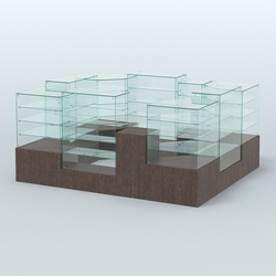 Павильон ИСТРА в центр зала №4 (открытый) (7, 15 кв.м), Дуб Венге