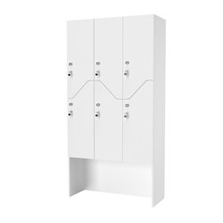 Шкаф для раздевалок СТАНДАРТ-Элегия №3-3Б, Белый
