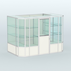 Павильон из профиля пристенный №10б (4,05 кв.м), Белый