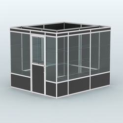 Павильон из профиля угловой №4а (5,5 кв.м), Черный