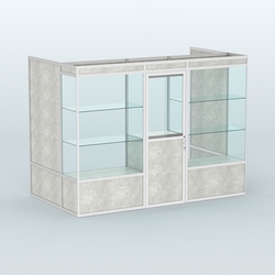 Павильон из профиля пристенный №1а (4,05 кв. м), Метрополитан Грей