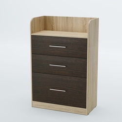 Стойка официанта "Бармен" №2, Дуб Сонома + Дуб Венге