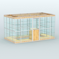 Павильон из профиля островной №2в, Дуб Золотистый