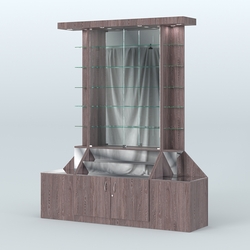 Павильон с верхней подсветкой серии Эталон №7, Ясень Анкор темный