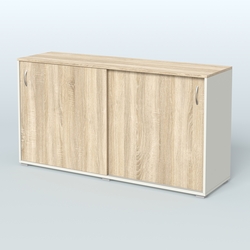 Тумба-купе объединяющая Некста, Белый + Дуб Сонома