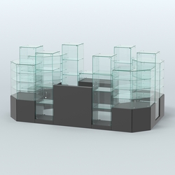 Павильон ИСТРА в центр зала №9а (закрытый) (6, 8 кв.м), Черный