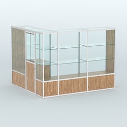 Павильон из профиля угловой №1б (5,5 кв.м), Дуб Канзас коричневый