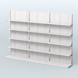 Система ЭЛЕГАНТ №7 пристенная с ДСП (3600 мм), Ясень Анкор светлый