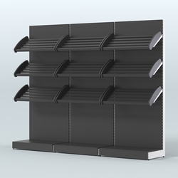 Стеллаж для хлеба и выпечки трехсекционный Феникс №3, Черный