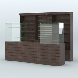 Торговая точка для чая, кофе и выпечки №13, Дуб Венге