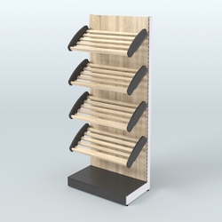 Стеллаж для хлеба и выпечки с полками - корзинами Феникс №10, Черный + Дуб Сонома