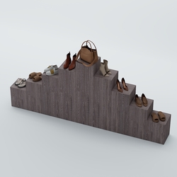 Демо-стенд Ступени-Пирамида №4, Ясень Анкор темный