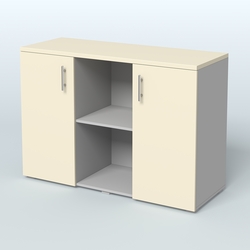 Греденция ТБ-01, Серый + Крем Вайс