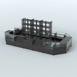 Торговый Островок "Эконом" №4 (18, 6 кв.м), Черный