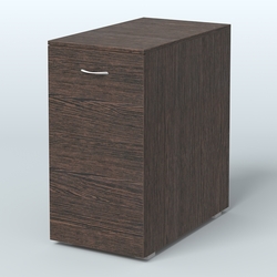 Тумба с выкатной секцией Деко, цвет белый, Дуб Венге