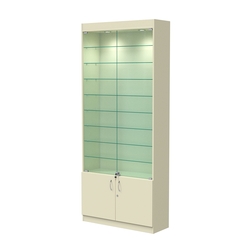 Витрина ОПТИКА №1-1 (задняя стенка ДВП), Крем Вайс