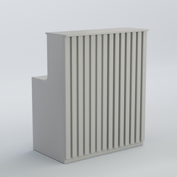 Ресепшен прямоугольный серии ПРИЛИВ №1, Серый