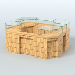 Торговый островок GOLD №3 (4,94 кв.м), Дуб Золотистый