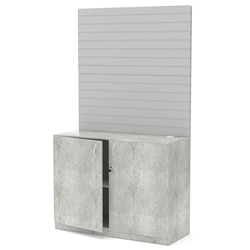 Стеллаж под кофе-машину №2 широкий, Метрополитан Грей