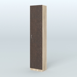 Аптечный узкий стеллаж под резину №2, Дуб Сонома + Дуб Венге