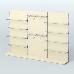 Система ЭЛЕГАНТ №10 пристенная с ДСП (3600 мм), Крем Вайс