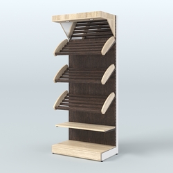 Стеллаж для хлеба и выпечки с полками - корзинами и фризом Феникс №3Ф, Дуб Сонома + Дуб Венге