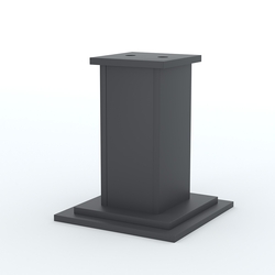 Подставка под 2 флага "Коллекция" №2, Антрацит