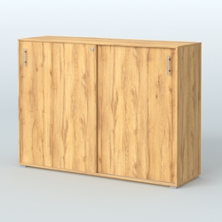 Тумба с раздвижными фасадами Тиана, Дуб Золотистый