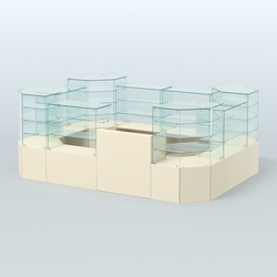 Павильон ИСТРА в центр зала №10 (открытый) (8, 32 кв.м), Крем Вайс