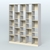 Стеллаж из ДСП серии ЛОФТ №13-2 с полками ДСП Серый + Крем Вайс