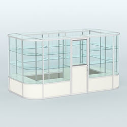 Павильон из профиля островной №4б, Белый