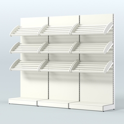 Стеллаж для хлеба и выпечки трехсекционный Феникс №3, Белый