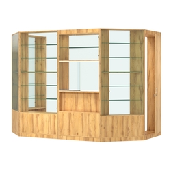 Пристенный торговый павильон из ДСП СЭСП №3 (4, 68 кв.м), Дуб Золотистый