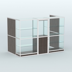 Павильон из профиля пристенный №1г (4,05 кв. м), Дуб Венге