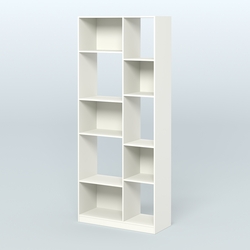 Стеллаж из ДСП серии ЛОФТ №9-1, Белый