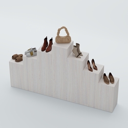 Демо-стенд Ступени-Пирамида №3, Ясень Анкор светлый