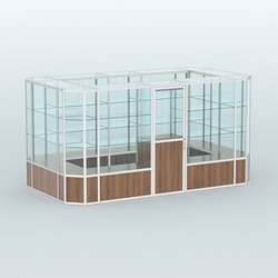 Павильон из профиля островной №3б, Орех