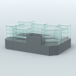 Павильон ИСТРА в центр зала №10а (закрытый) (8, 32 кв.м), Темно-Серый