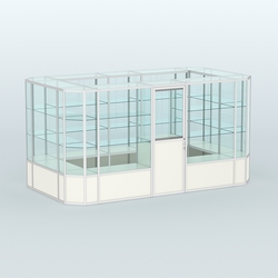 Павильон из профиля островной №3б, Белый