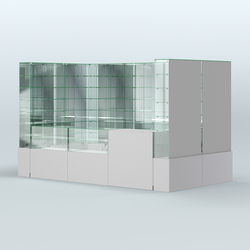 Павильон ИСТРА (глубина витрин-300мм) №3г (5, 94 кв.м), Серый