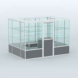 Павильон из профиля островной №1б, Темно-Серый