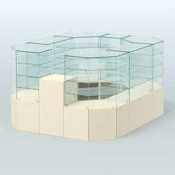 Павильон ИСТРА в центр зала №2 (открытый) (4, 94 кв.м), Крем Вайс