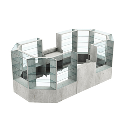 Торговый островок в центр зала ГРАЦИЯ №5 (открытый) (8, 55 кв.м), Метрополитан Грей