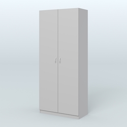 Аптечный шкаф широкий для одежды персонала №4, Серый