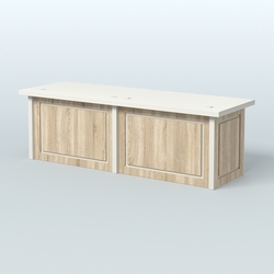 Стол президиума Рикамо, Белый + Дуб Сонома