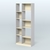 Стеллаж из ДСП серии ЛОФТ №9-1 (зеркальное отражение - Z) Серый + Крем Вайс