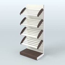 Стеллаж для хлеба и выпечки с полками - корзинами Феникс №10, Дуб Венге + Белый